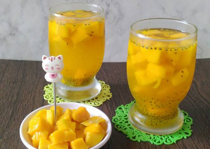 Resep Es Mangga Selasih Bandungrecookadamsmommy Oleh Fitriani Sri