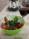 Ensalada de frijoles negros