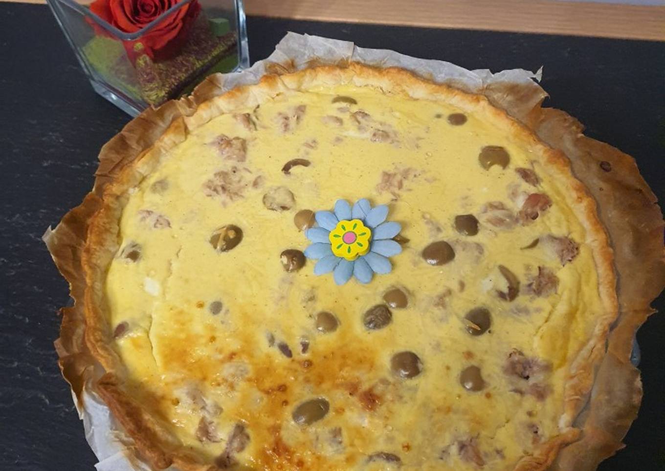 Quiche au Thon et Olives