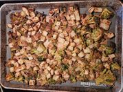A picture of cheesy broccoli