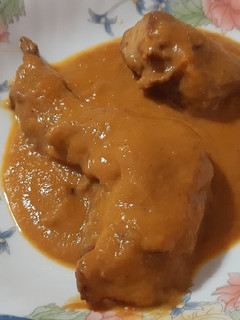 Una foto de Conejo en salsa de peras