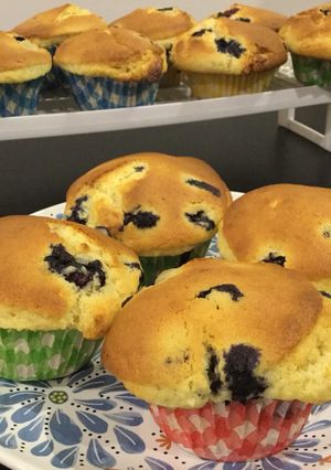 Foto resep Blueberry White Chocolate Muffin