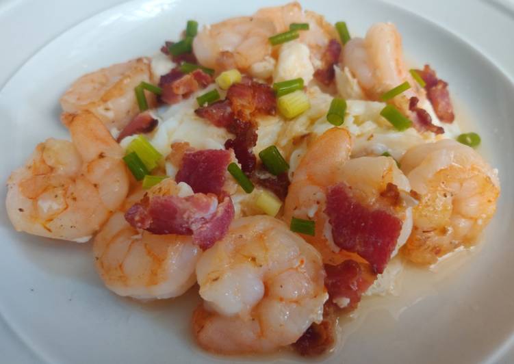 Recipe of Homemade Stir fried shrimps with egg whites
