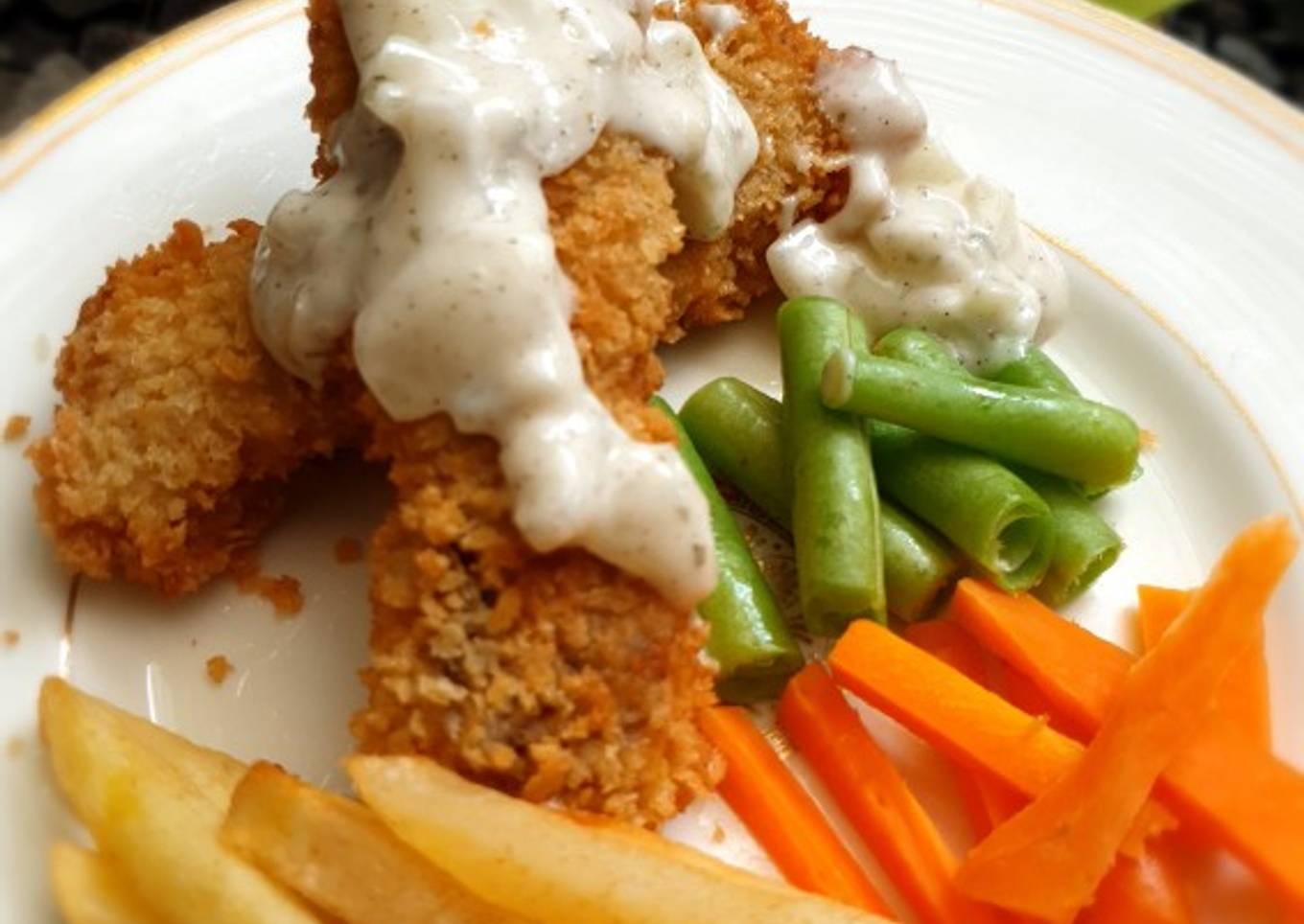 19.Fried Dory and Tartar Sauce✅