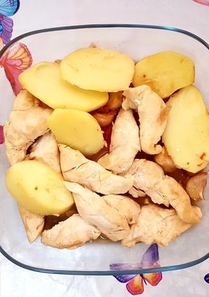 Una foto de Pollo al horno en bolsita 1👌