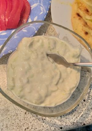 A picture of Spicy Tzatziki Without Garlic.