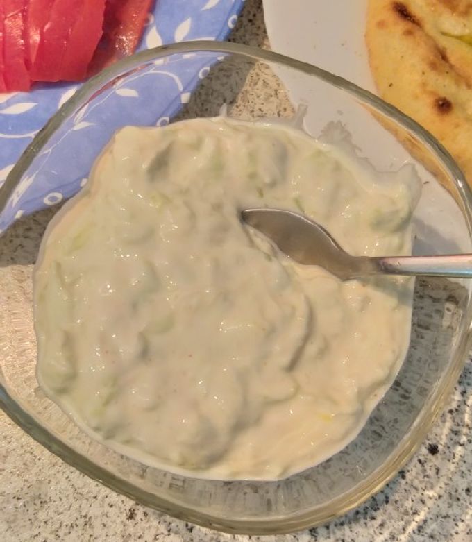 A picture of Spicy Tzatziki Without Garlic.