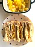 แซนวิชข้าวโพดเห็ดเข็มน้ำมายองเนสเต้าหู้โกจิเบอร์รี่🌽🍞
