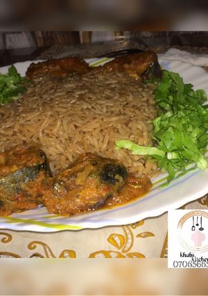 A picture of Brown rice recipe by Khabs kitchen.