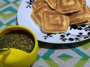 Una foto de pancakes sin harina