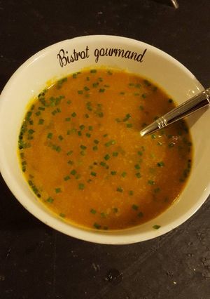 Une photo de Bouillon carottes poireaux