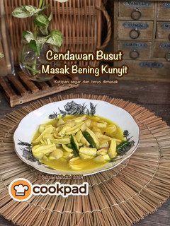 Gambar Cendawan Busut Masak Bening Kunyit