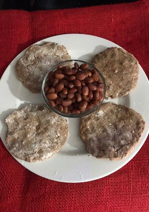 Una foto de Hamburger de granos (habichuelas)