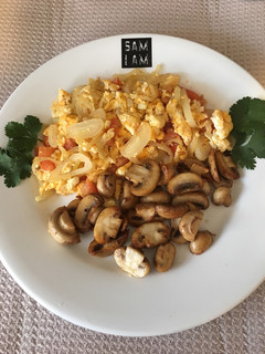 Foto resep Scramble egg with mushroom
