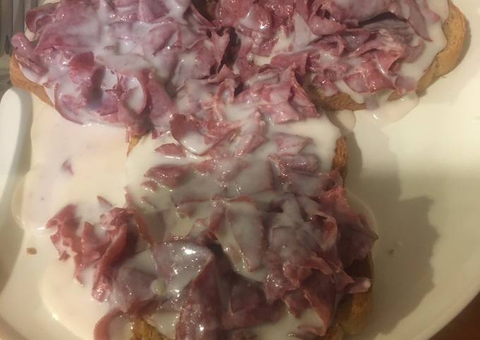 Steps to Make Quick Creamed dried beef