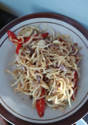 Foto resep Ikan teri asin medan goreng renyah