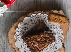 Foto resep Callebaut Brownies w/ Biscoff spread + biscuit