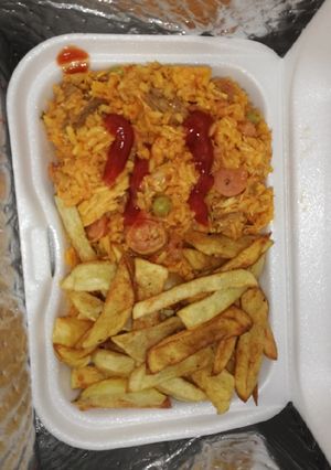 Una foto de Arroz atollado