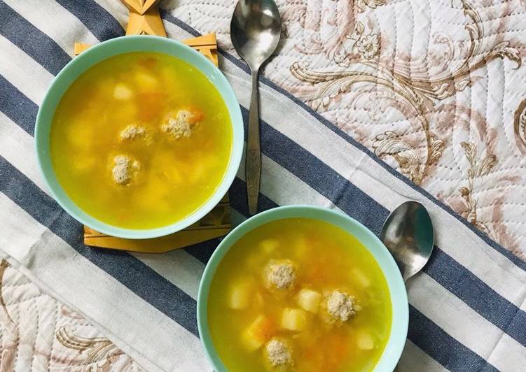 Суп 🥣 с фрикадельками😗