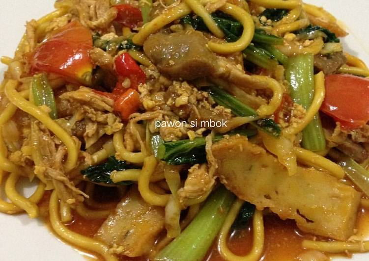 Cara Gampang Membuat Bakmi tek tek nyemek / mie tek tek nyemek, Enak Banget