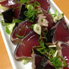 A picture of Seared Skipjack Tuna Wasabi and Ponzu.
