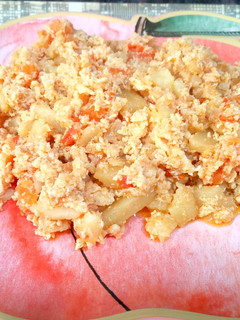 Una foto de Revuelto de huevos con patata al comino