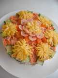 Flower Field Chirashi Sushi Cake
