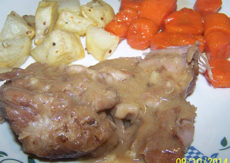 Recipe of Any-night-of-the-week Pork Pot Roast Roasted Potatoes &amp; Candied Carrots