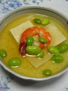 A picture of Steamed Egg and Tofu.