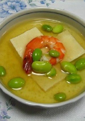 A picture of Steamed Egg and Tofu.