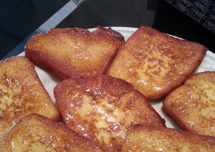 Recipe of Homemade French toast(le pain perdu)