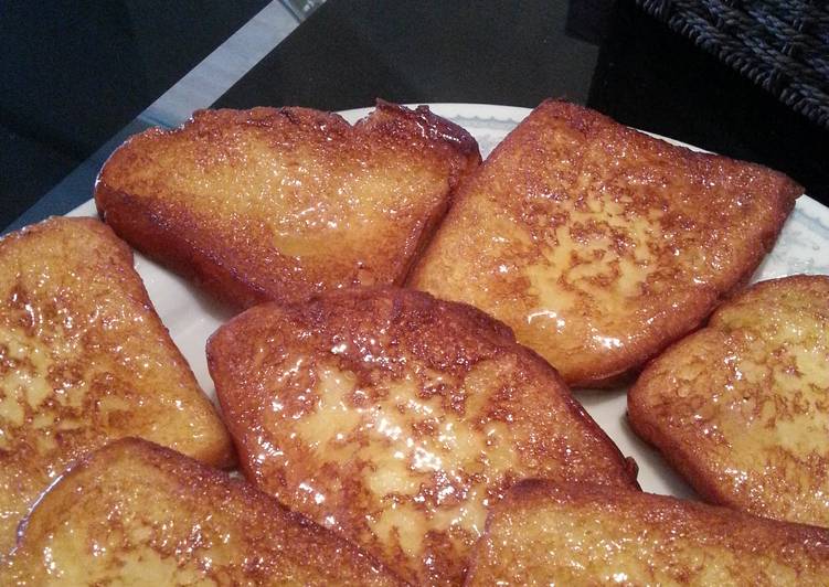 Recipe of Super Quick Homemade French toast(le pain perdu)