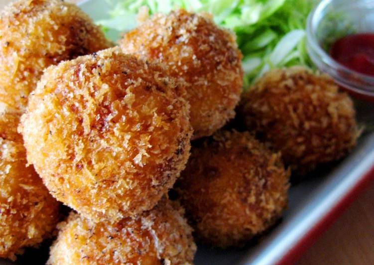 Recipe of Ultimate Bite-sized Croquettes with Cheese