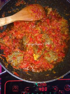 Foto resep Dendeng Lambok Balado Basah Padang #RabuBaru