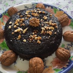 A picture of Walnut chocolate premix cake.