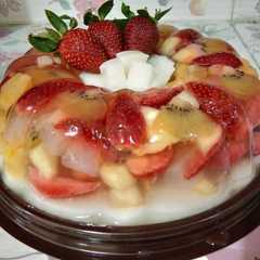 รูปของ Puding buah lapis susu