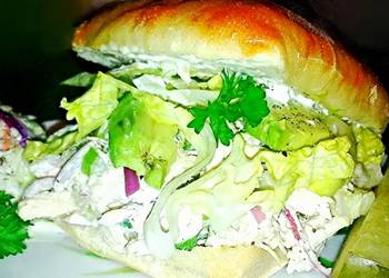 Unique Cuisine Mikes Chicken Ciabatta  Cole Slaw Home Style