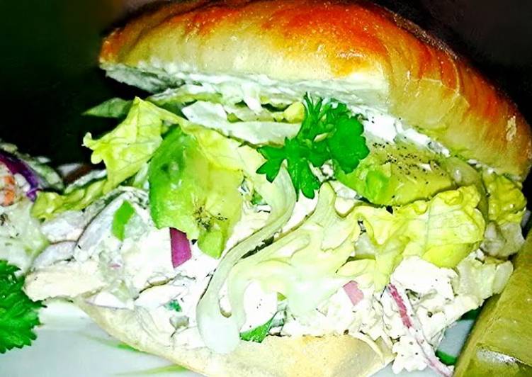 Recipe of Appetizing Mike&#39;s Chicken Ciabatta &amp; Cole Slaw