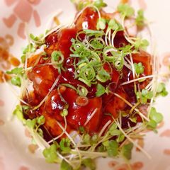 A picture of Melt in Your Mouth Pork in Kakuni-don (Simmered Pork Rice Bowl).