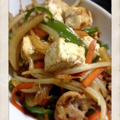 A picture of Chanpuruu with Firm Tofu.
