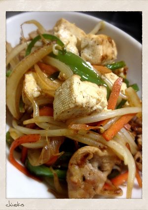 A picture of Chanpuruu with Firm Tofu.