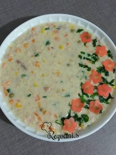 عکسی از دستور سوپ شیر
