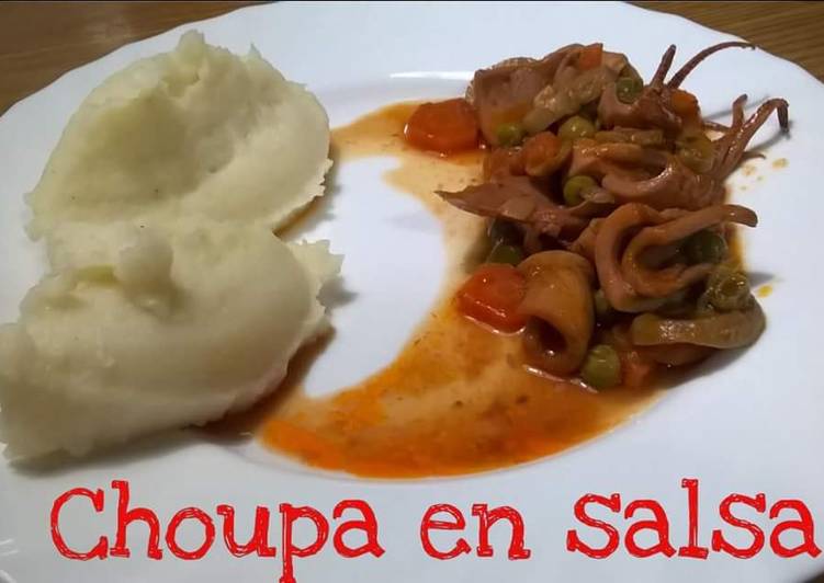 Choupa (pota) en salsa