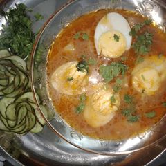 A picture of Potato egg curry😋.