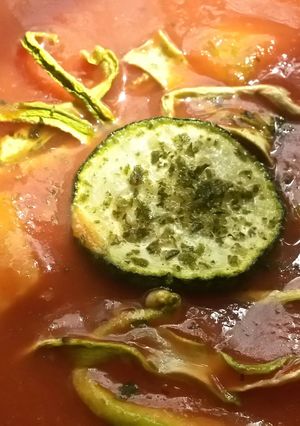 A picture of Sig's Gazpacho.
