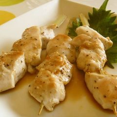 A picture of Healthy Chicken Tender Yakitori with Easy Homemade Sauce.