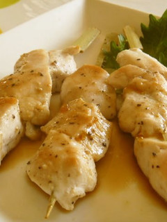 A picture of Healthy Chicken Tender Yakitori with Easy Homemade Sauce.
