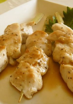 A picture of Healthy Chicken Tender Yakitori with Easy Homemade Sauce.