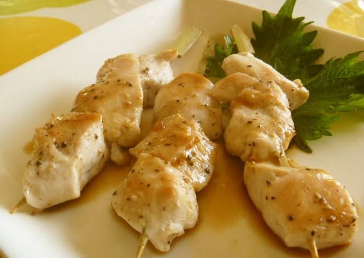 Step-by-Step Guide to Prepare Quick Healthy Chicken Tender Yakitori with Easy Homemade Sauce