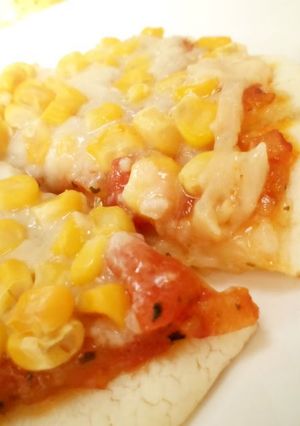 A picture of Crispy and Chewy Rice Flour Pizza for Vegetarians.